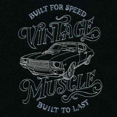 Vintage Muscle Car Etching