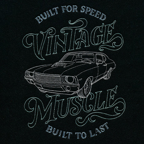 Vintage Muscle Car Etching