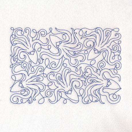 Cryptid Creatures - Kraken (Edge-to-Edge Quilting)