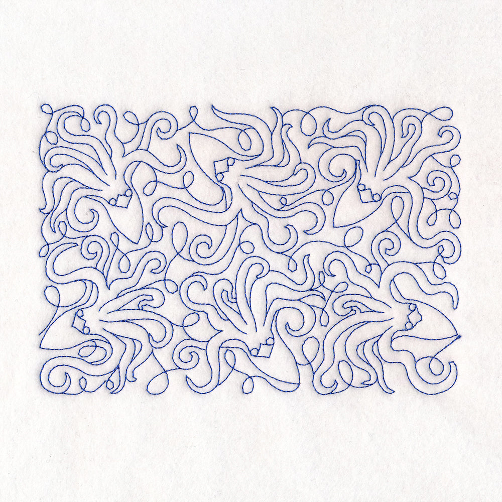 Cryptid Creatures - Kraken (Edge-to-Edge Quilting)