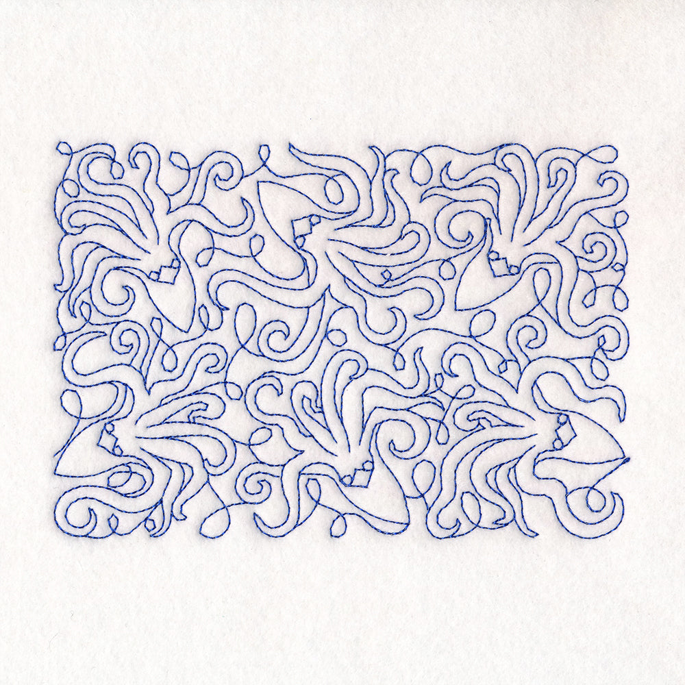 Cryptid Creatures - Kraken (Edge-to-Edge Quilting)