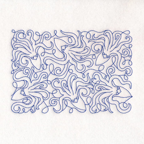 Cryptid Creatures - Kraken (Edge-to-Edge Quilting)