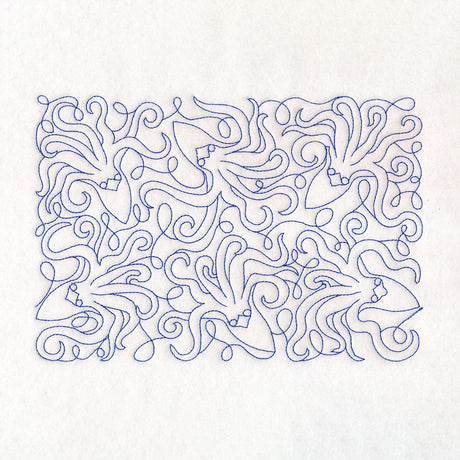 Cryptid Creatures - Kraken (Edge-to-Edge Quilting)