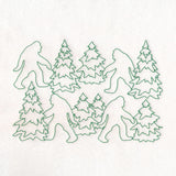 Cryptid Creatures - Bigfoot (Edge-to-Edge Quilting)
