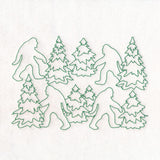 Cryptid Creatures - Bigfoot (Edge-to-Edge Quilting)