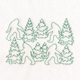 Cryptid Creatures - Bigfoot (Edge-to-Edge Quilting)