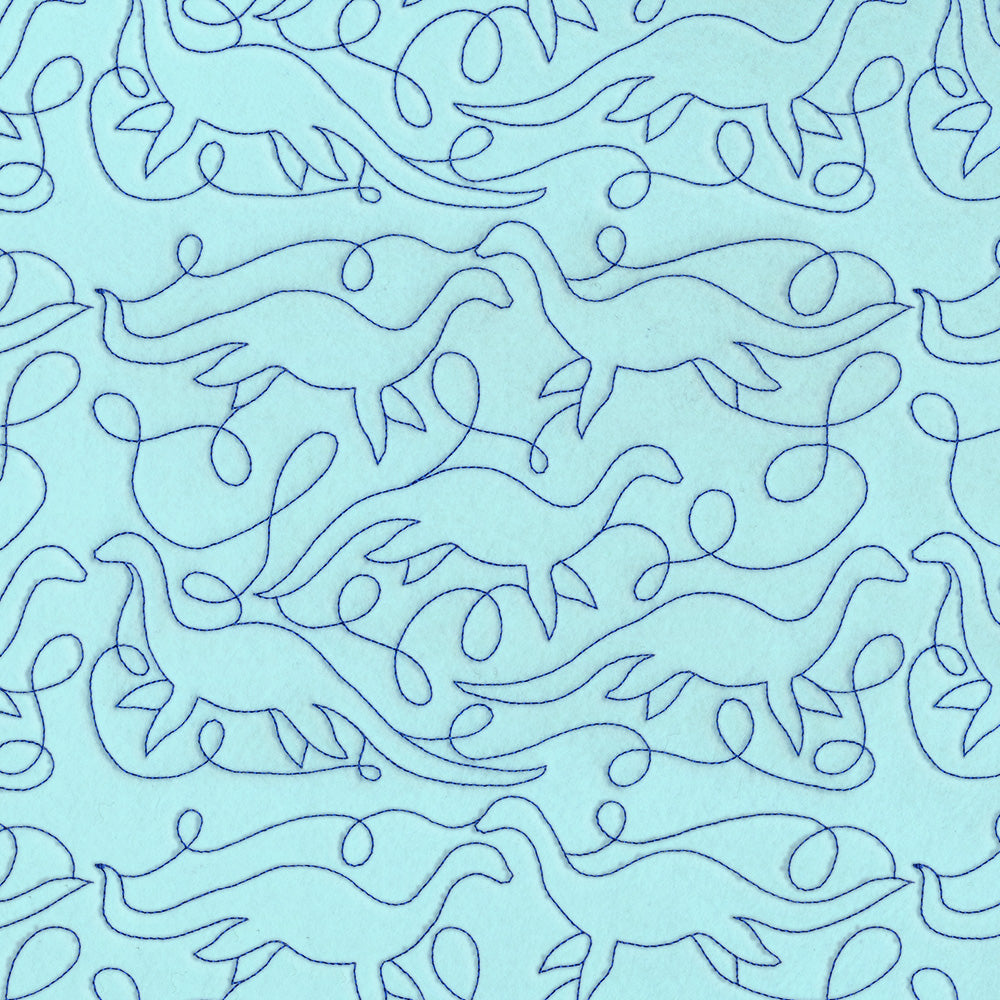 Cryptid Creatures - Nessie (Edge-to-Edge Quilting)