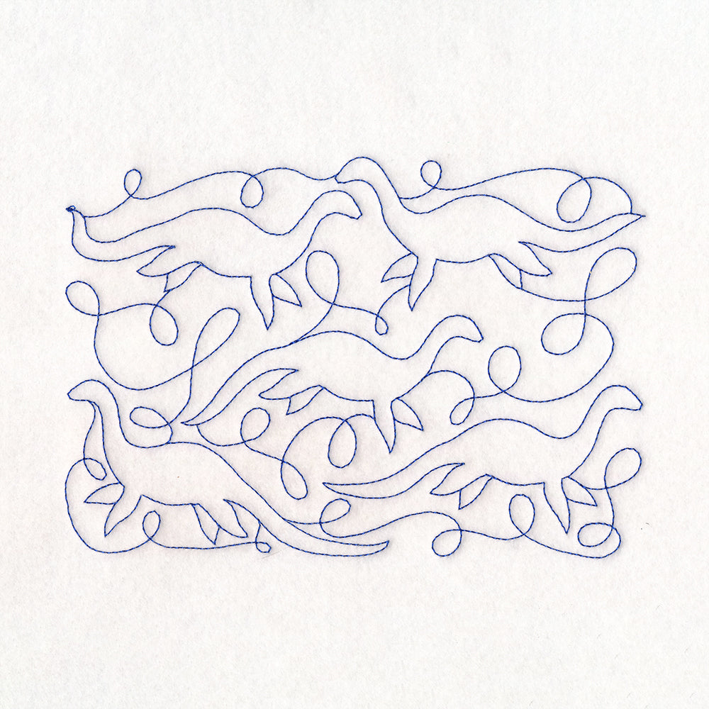 Cryptid Creatures - Nessie (Edge-to-Edge Quilting)