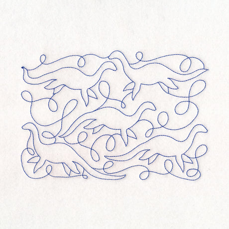 Cryptid Creatures - Nessie (Edge-to-Edge Quilting)