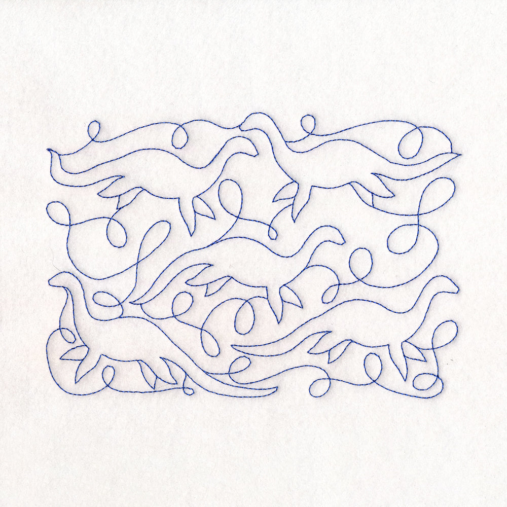 Cryptid Creatures - Nessie (Edge-to-Edge Quilting)