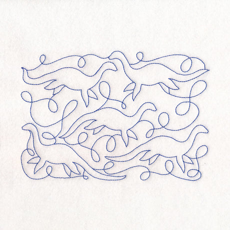 Cryptid Creatures - Nessie (Edge-to-Edge Quilting)