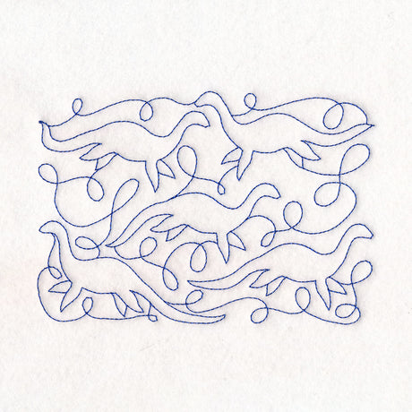 Cryptid Creatures - Nessie (Edge-to-Edge Quilting)