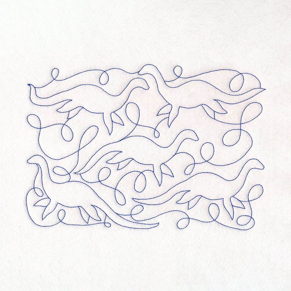 Cryptid Creatures - Nessie (Edge-to-Edge Quilting)