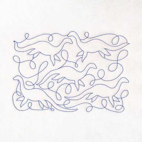 Cryptid Creatures - Nessie (Edge-to-Edge Quilting)