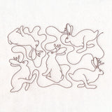 Cryptid Creatures - Jackalope (Edge-to-Edge Quilting)