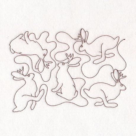 Cryptid Creatures - Jackalope (Edge-to-Edge Quilting)