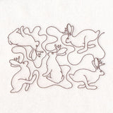 Cryptid Creatures - Jackalope (Edge-to-Edge Quilting)