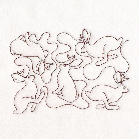 Cryptid Creatures - Jackalope (Edge-to-Edge Quilting)