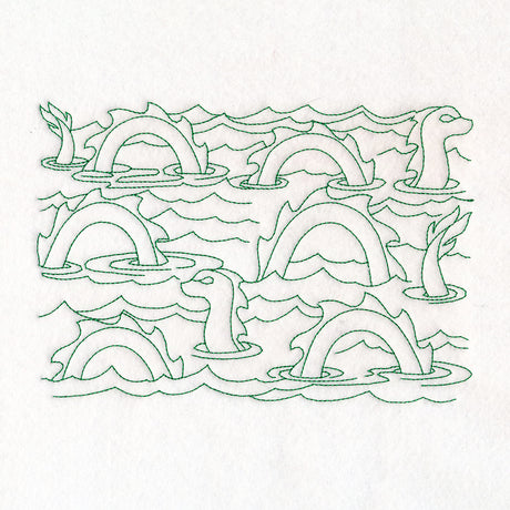 Cryptid Creatures - Sea Serpent (Edge-to-Edge)