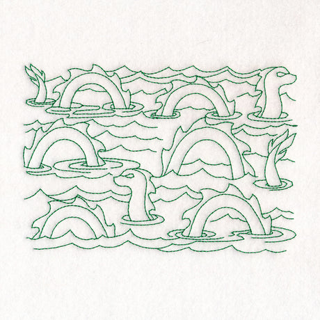 Cryptid Creatures - Sea Serpent (Edge-to-Edge)
