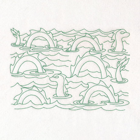 Cryptid Creatures - Sea Serpent (Edge-to-Edge)