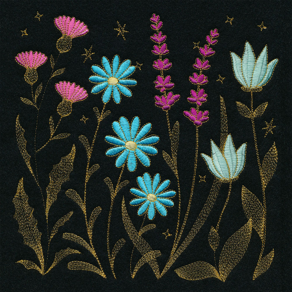 Gilded Wildflower Square