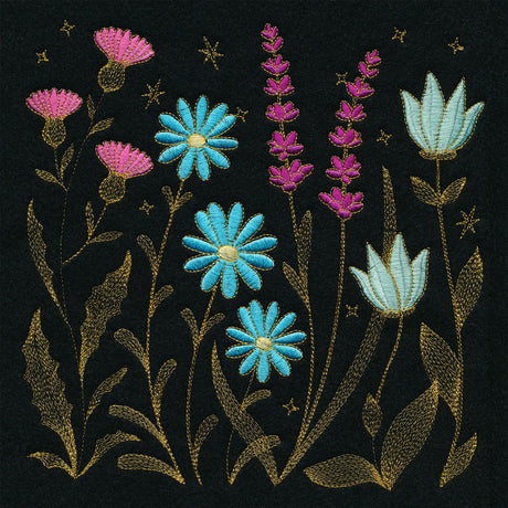 Gilded Wildflower Square