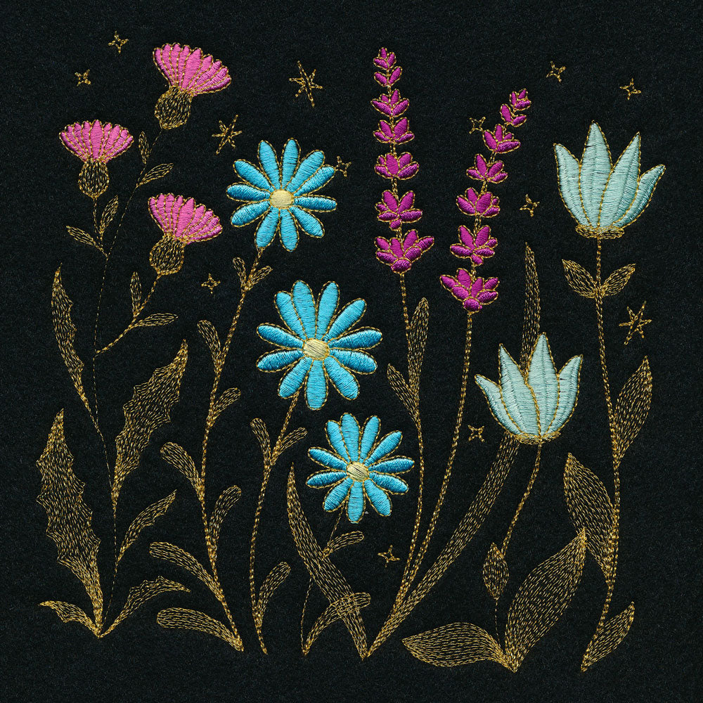 Gilded Wildflower Square