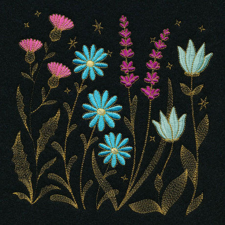 Gilded Wildflower Square