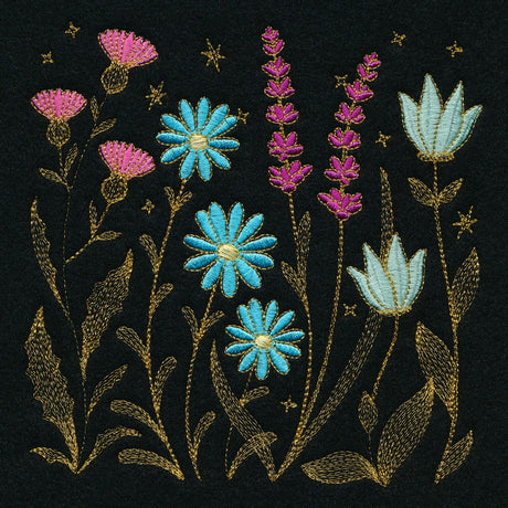 Gilded Wildflower Square