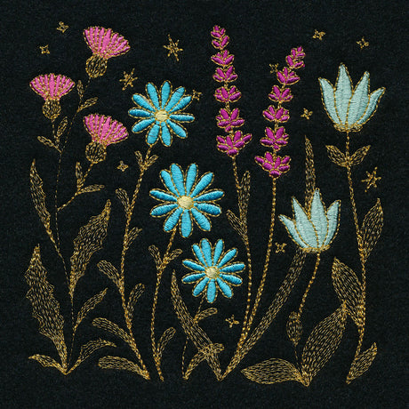 Gilded Wildflower Square