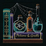 Build a Halloween Bookshelf Scene - Potions and Spells
