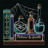 Build a Halloween Bookshelf Scene - Potions and Spells