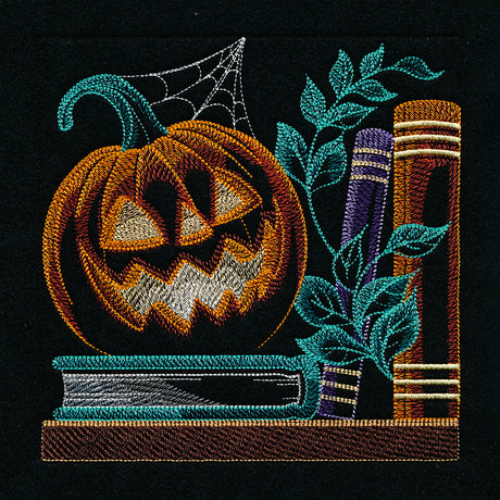 Build a Halloween Bookshelf Scene - Jack O' Lantern