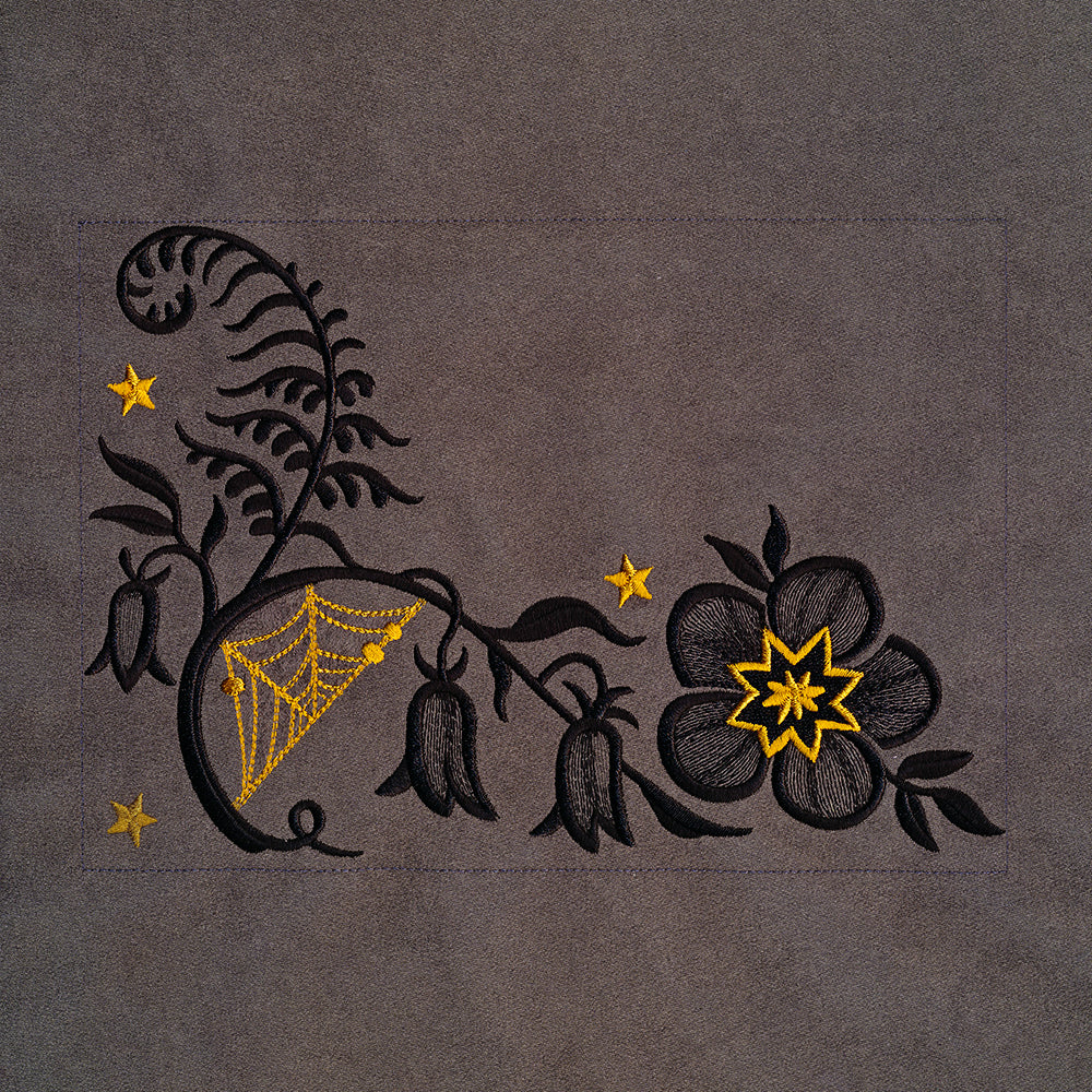 Spooky Floral Corners - Bottom Left
