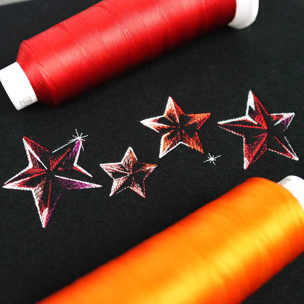 Iridescent Stars Border