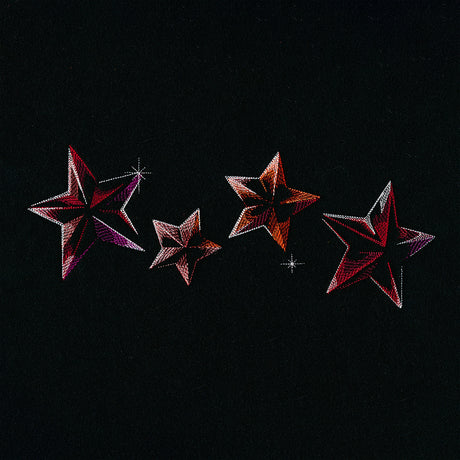 Iridescent Stars Border