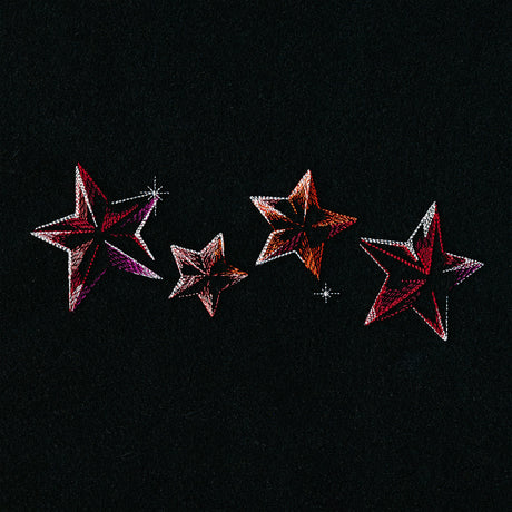 Iridescent Stars Border