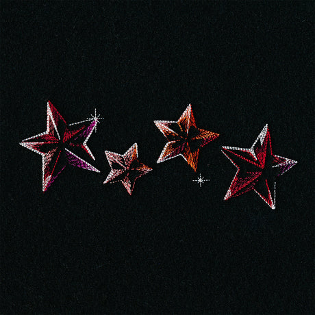 Iridescent Stars Border