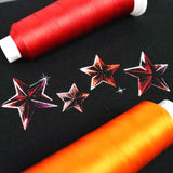 Iridescent Stars Border