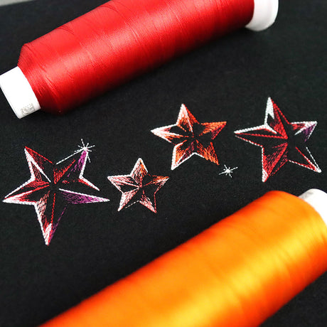 Iridescent Stars Border