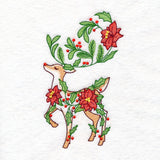 Floral Christmas Reindeer