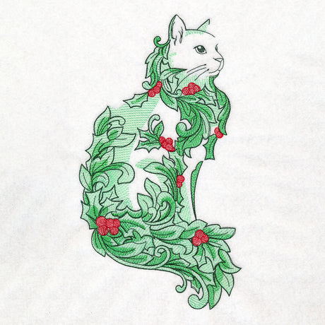 Holly & Berries Festive Feline