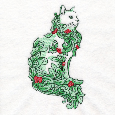 Holly & Berries Festive Feline