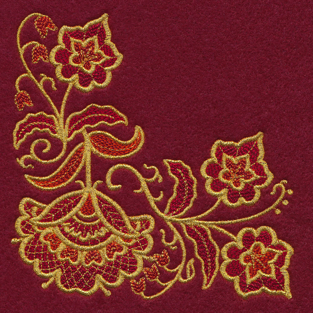 Gilded Holiday Bloom - Corner