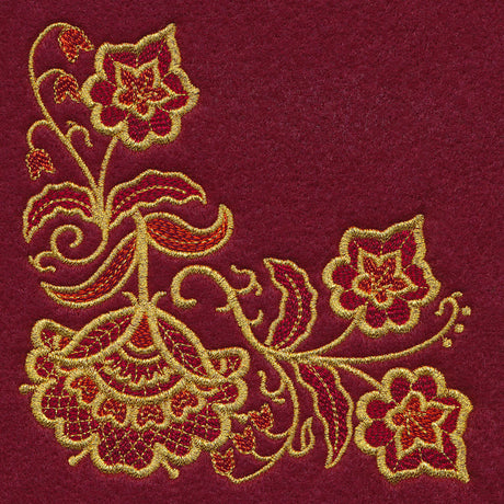 Gilded Holiday Bloom - Corner