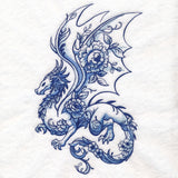 Delft Blue Floral Dragon