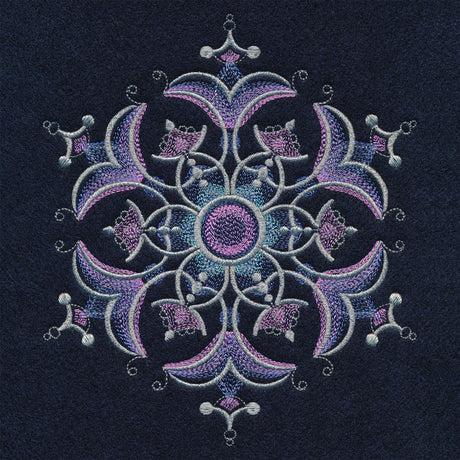 Sheer Iridescent Snowflake