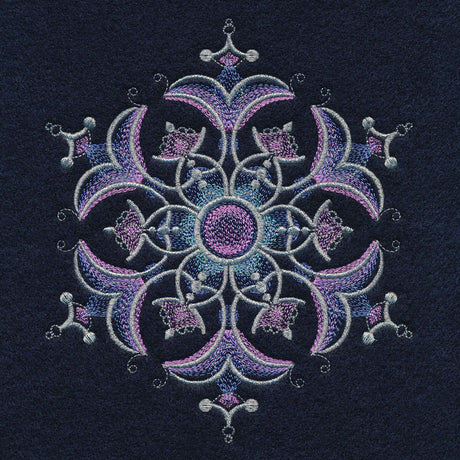 Sheer Iridescent Snowflake