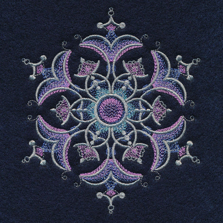 Sheer Iridescent Snowflake